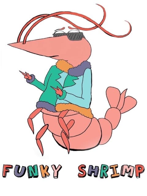 Funky Shrimp mascot